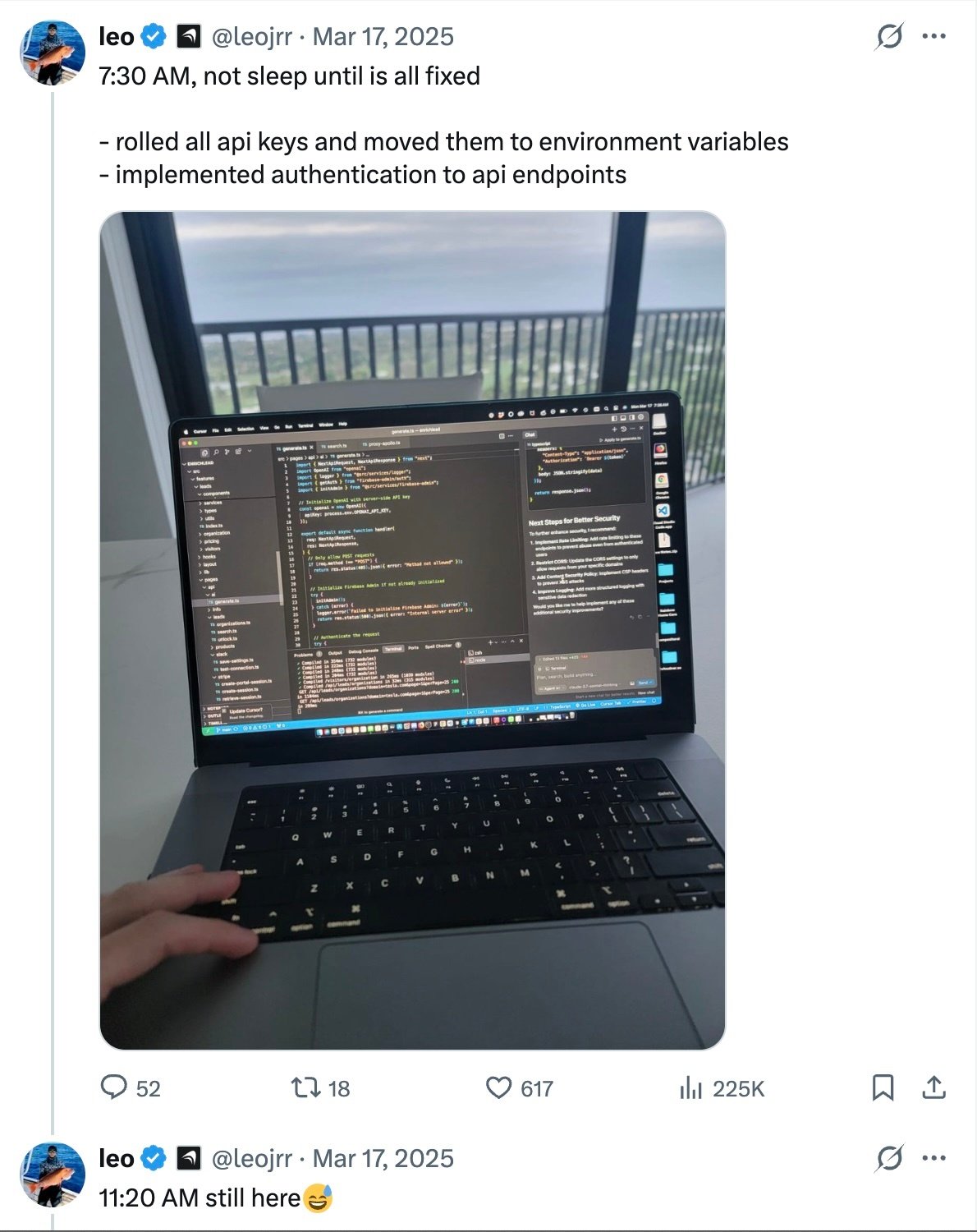 x user