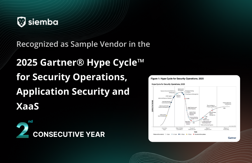 Siemba in 2025 Gartner Hype Cycle: PTaaS & CTEM Sample Vendor for Second Year